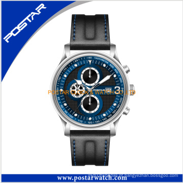 Importação China Mens Mens Leather Strap Relógios de pulso